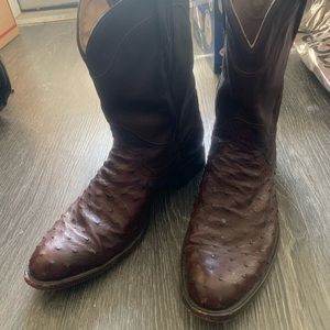 Tecovas Full Quill Ostrich Cowboy Boots
